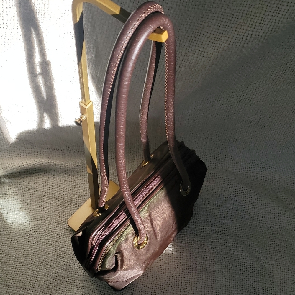 CELINE Two Tone Brown and Green Bag - Picture 6 of 17
